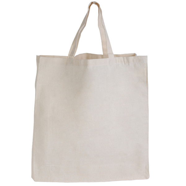 Supa Shopper Short Handle Calico Bag - Logo Line Promotional Products