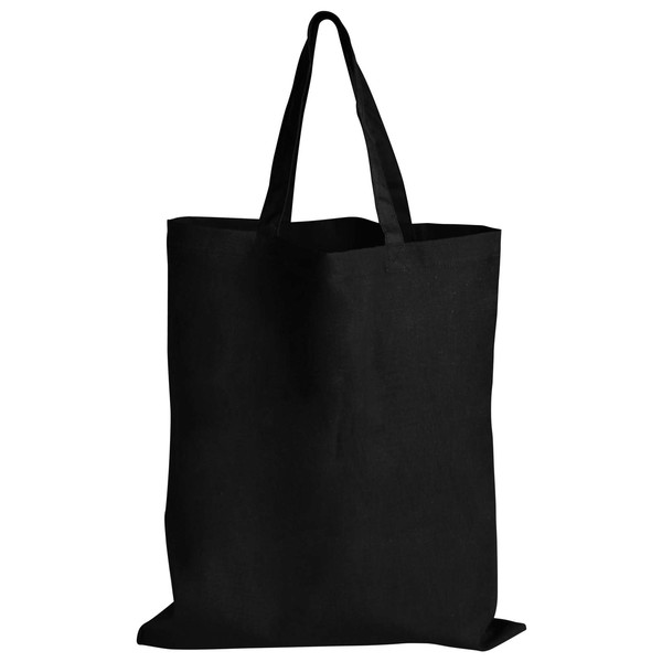 Coloured Cotton Short Handle Tote Bag - Logo Line Promotional Products