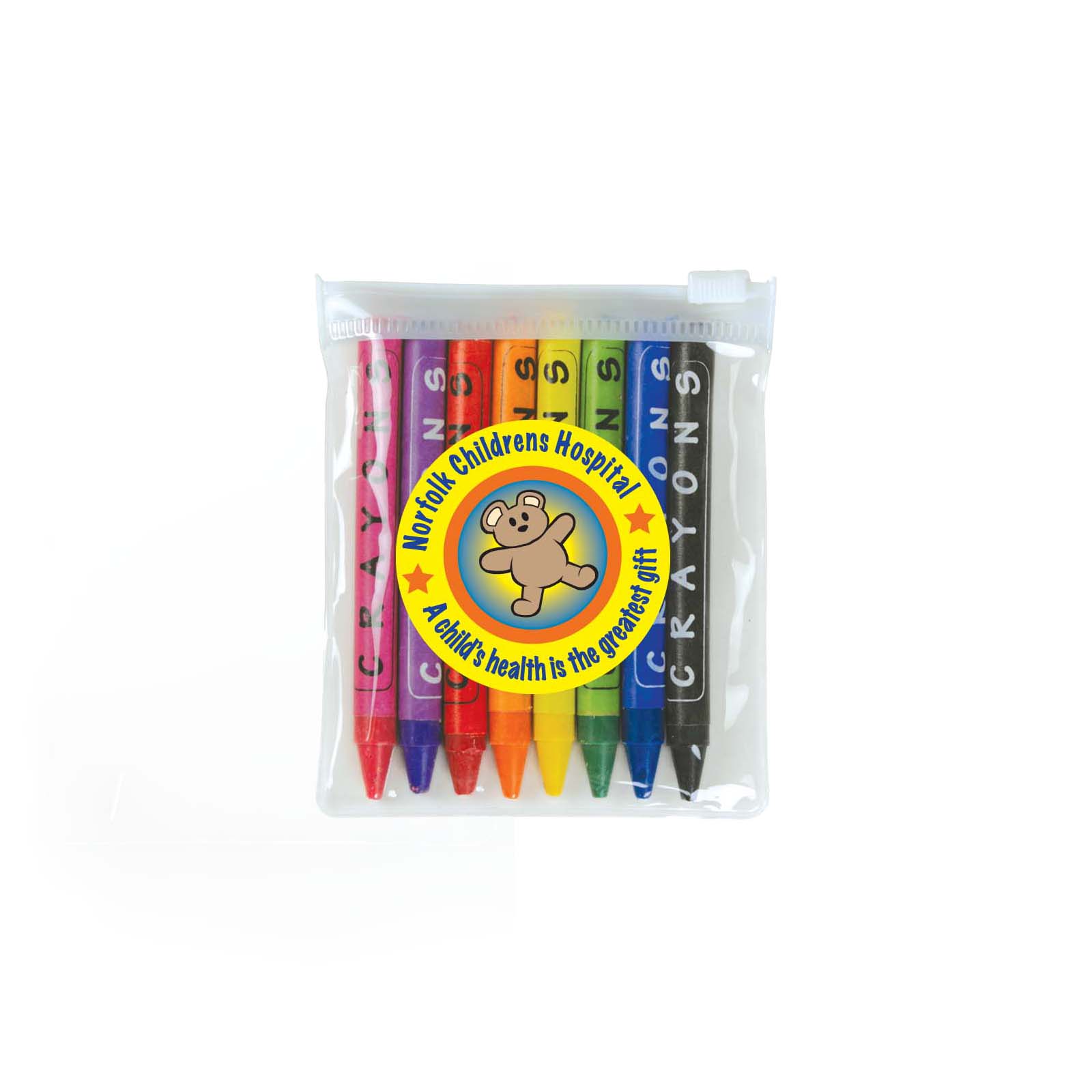 LL198 - Louvre Crayons in PVC Zipper Pouch
