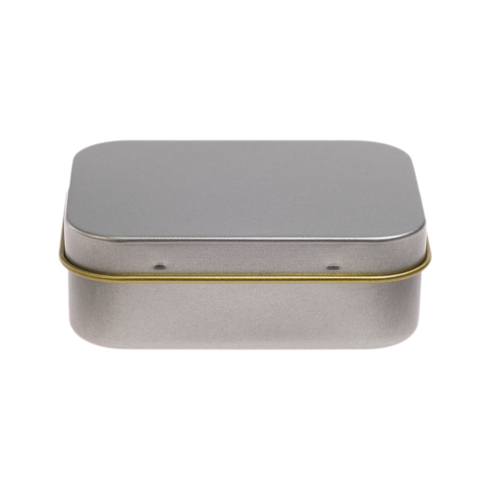 Silver Rectangular Tin