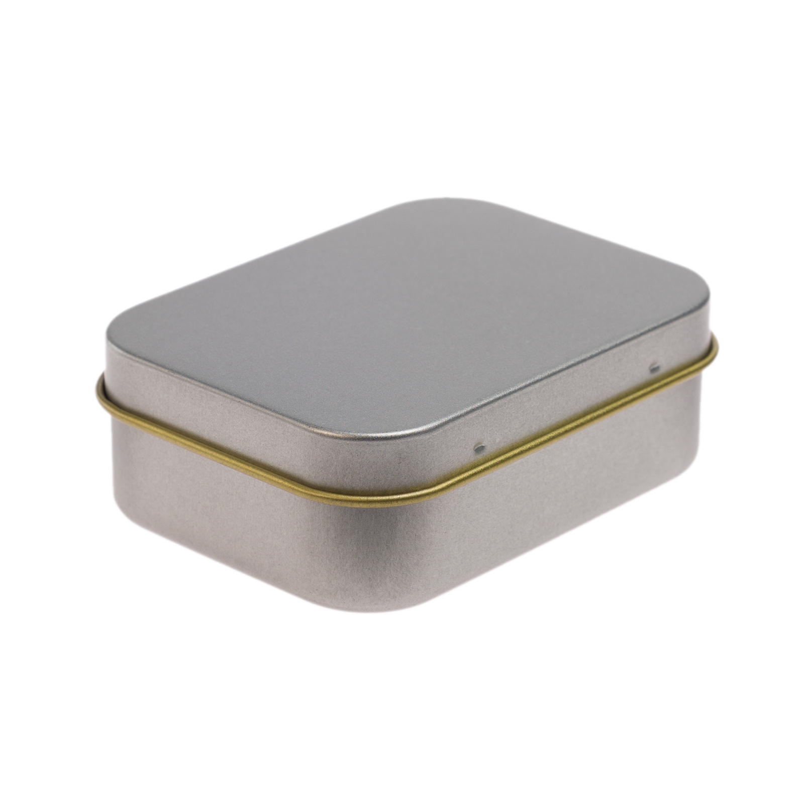 Silver Rectangular Tin