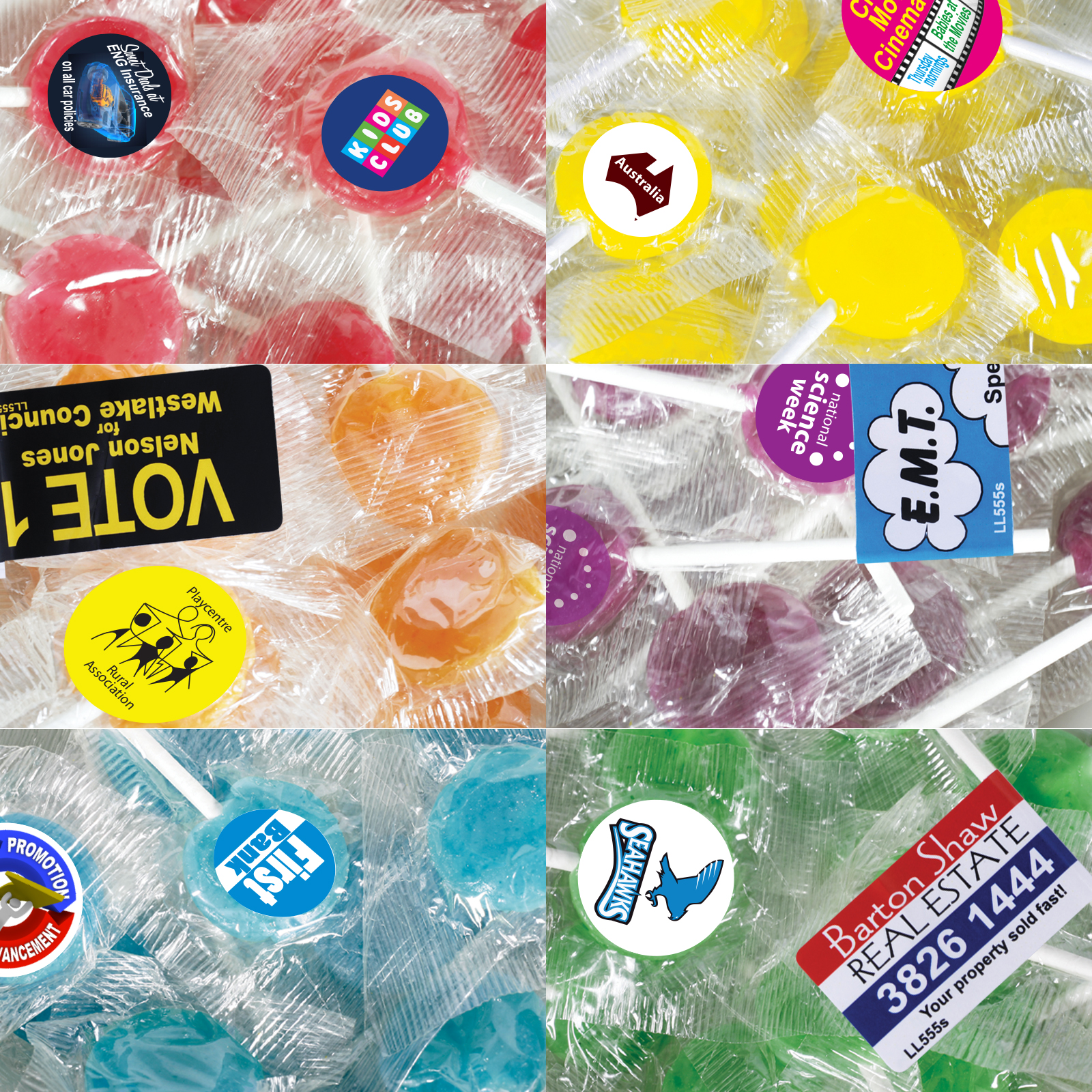 LL560 - Corporate Colour Lollipops