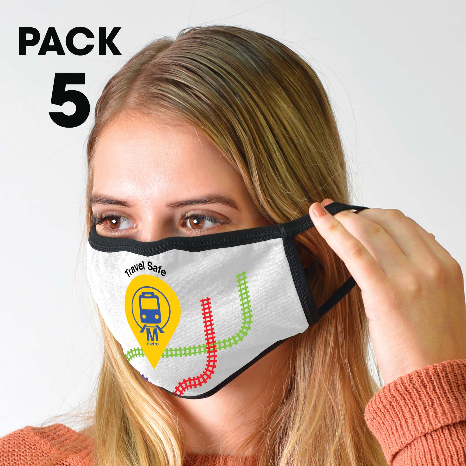 LL6022 - 5 Pack - Shield Face Masks