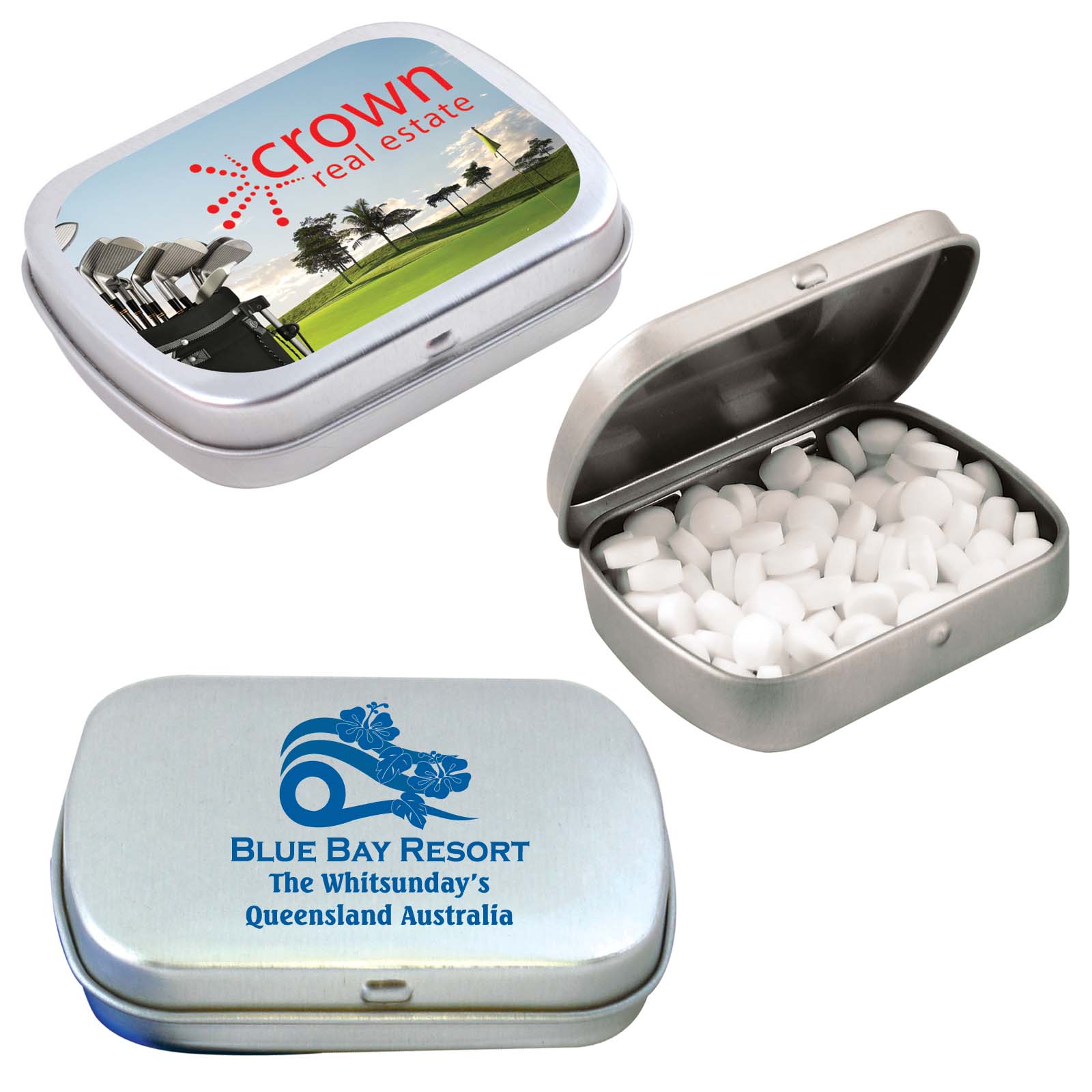 LL804 - Sugar Free Breath Mints in Silver Tin
