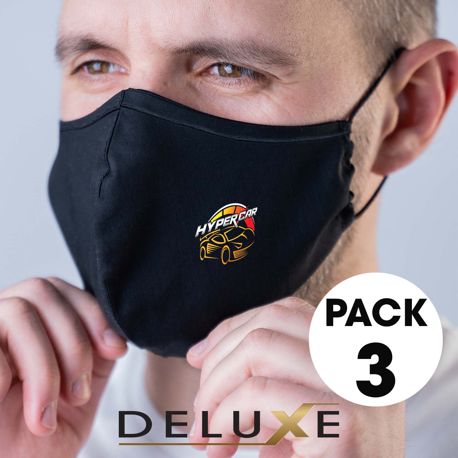 3 Pack - Deluxe Face Masks